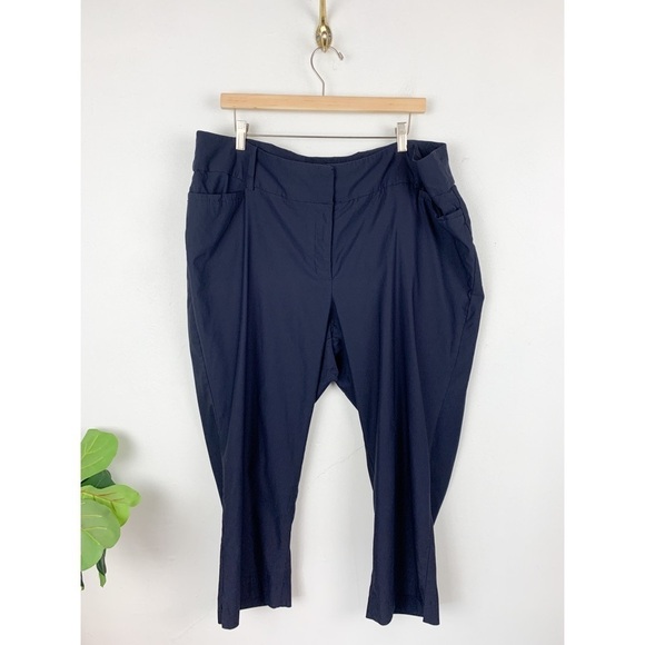 Lane Bryant 4-Season Navy Blue Capri Pants Sz 24 - Picture 3 of 9